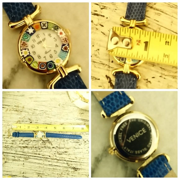 Rare Vera Pella Venice Italy Handmade Glass Watch - Picture 7 of 8